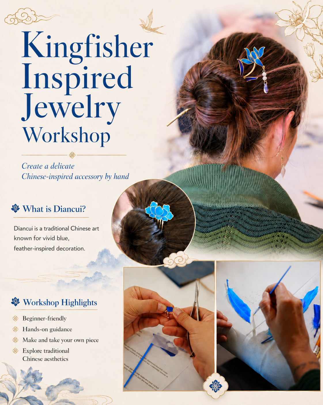 Kingfisher Inspired Jewelry Workshop